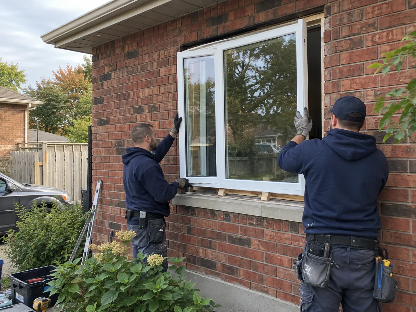 Residential window replacement installation